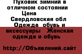 Пуховик зимний в отличном состоянии › Цена ­ 2 500 - Свердловская обл. Одежда, обувь и аксессуары » Женская одежда и обувь   